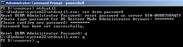 Reset Dsrm Password 2008